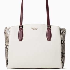 Kate Spade Large Triple Compartment Tote Neutral